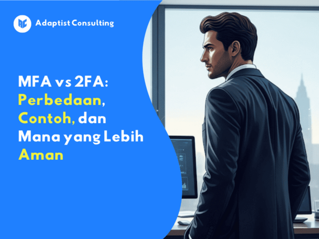 Ilustrasi MFA vs 2FA dalam keamanan login akun digital