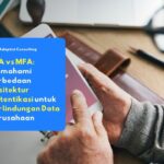 Employees scanning their fingerprints and verifying login access via smartphone as a representation of the implementation of MFA vs 2FA security to protect company data.