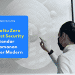 Ilustrasi seorang karyawan yang sedang mencoba untuk beralih ke Zero Trust Security.