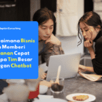 ilustrasi chatbot melayani pelanggan bisnis