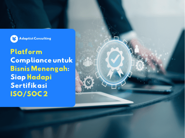 Dashboard platform compliance bisnis menengah dengan laporan ISO/SOC 2