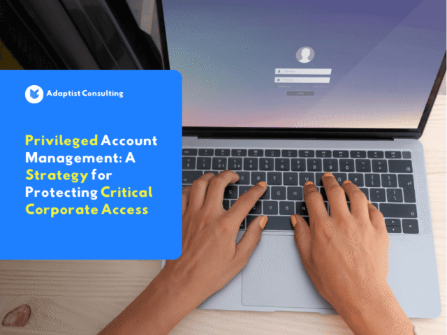 illustration of privileged account management in an enterprise company