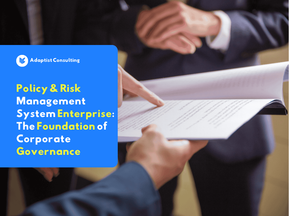 Centralized dashboard of the Policy & Risk Management System Enterprise displaying compliance and risk metrics across departments.