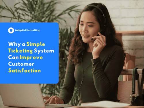 Customer service team using a simple ticketing system to respond to customers quickly