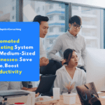 Real-time dashboard of an automated ticketing system for medium-sized businesses showing customer requests and response metrics.