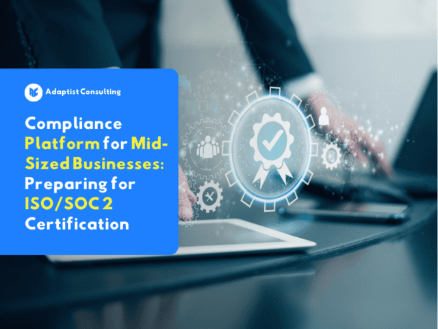 Compliance Platform dashboard for mid-sized businesses showing ISO/SOC 2 reports
