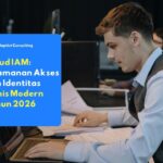 Eksekutif IT sedang mengorkestrasi pertahanan infrastruktur digital melalui dasbor Cloud IAM guna memblokir anomali akses ilegal secara real-time.