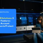 Employees monitoring cybersecurity dashboards and managing system access rights through the Privileged Access Management (PAM) platform in the IT control room.