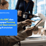 ilustrasi apa itu grc, governance risk compliance, dan cara kerja grc dalam organisasi modern