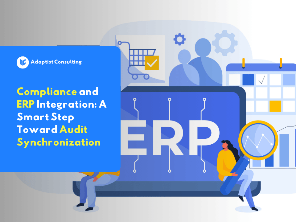 Integrated compliance and ERP dashboard showing real-time enterprise audit data.