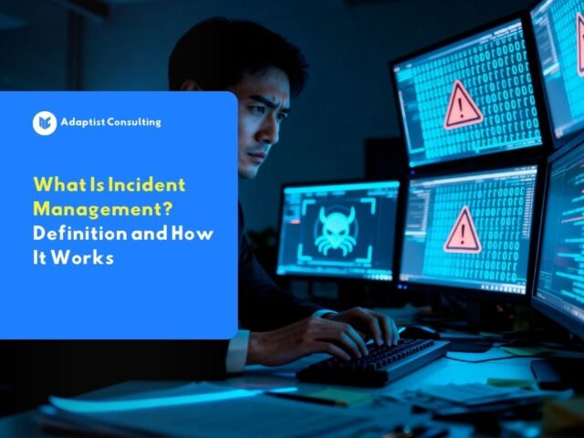 Illustration of incident management in the application incident handling process