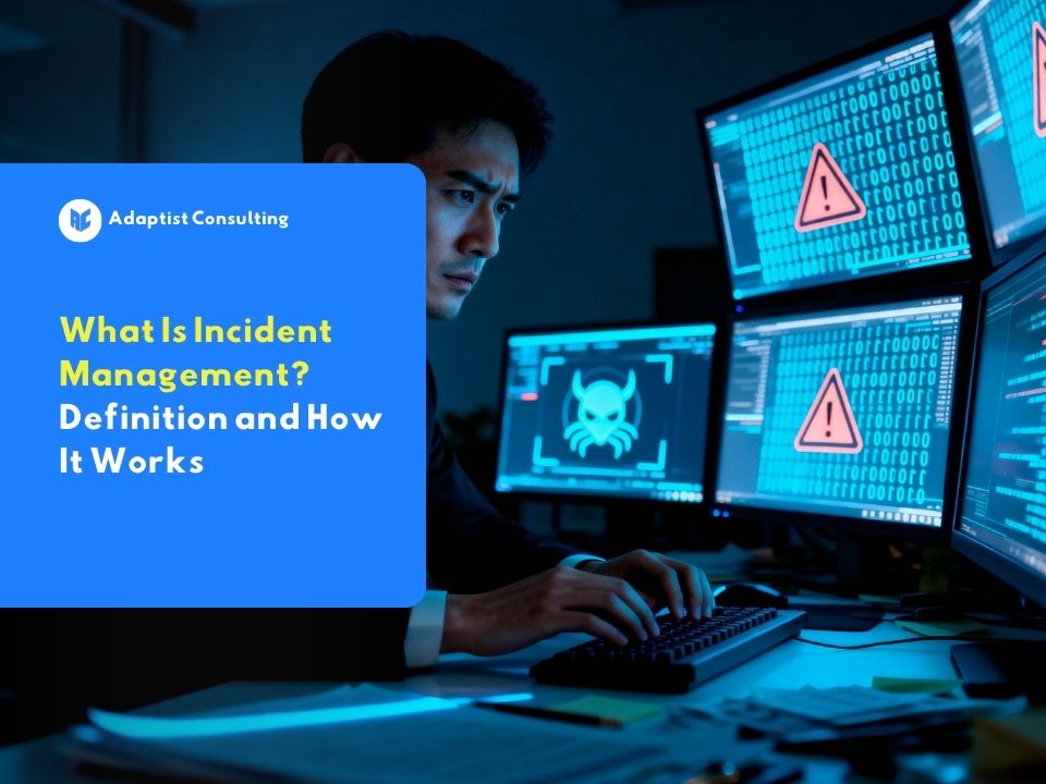 Illustration of incident management in the application incident handling process
