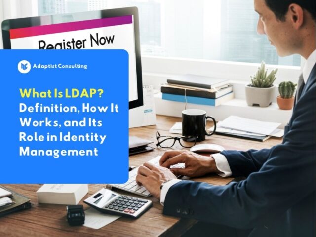 An employee signing in to an employee application