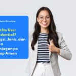 Illustration of employee using credentials to access company systems