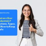 Illustration of employee using credentials to access company systems