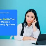 Illustration of user habits that weaken security systems