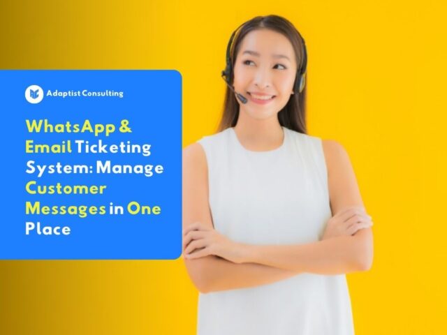 whatsapp and email ticketing system