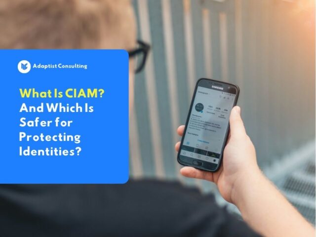 Users open the application on their mobile phones to log in to their digital accounts using the CIAM system.