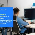 Employees who are accessing enterprise network systems securely thanks to Kerberos authentication protection and centralized identity management.