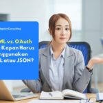 Karyawan IT sedang kebingungan memilih protokol Single Sign-On (SSO) yang tepat untuk meningkatkan keamanan akses sistem perusahaan.