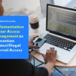 Employees who are accessing the company's internal systems securely using the user access management system