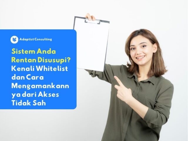 Ilustrasi daftar whitelist yang menandakan pengguna dan sistem telah diverifikasi