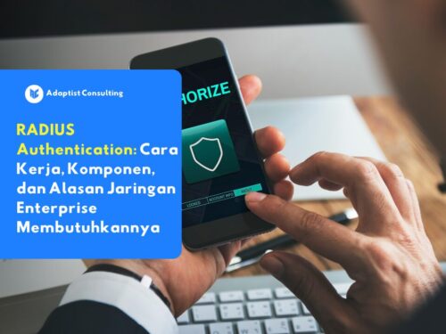 RADIUS Authentication pada smartphone untuk verifikasi akses jaringan enterprise dengan sistem keamanan login pengguna