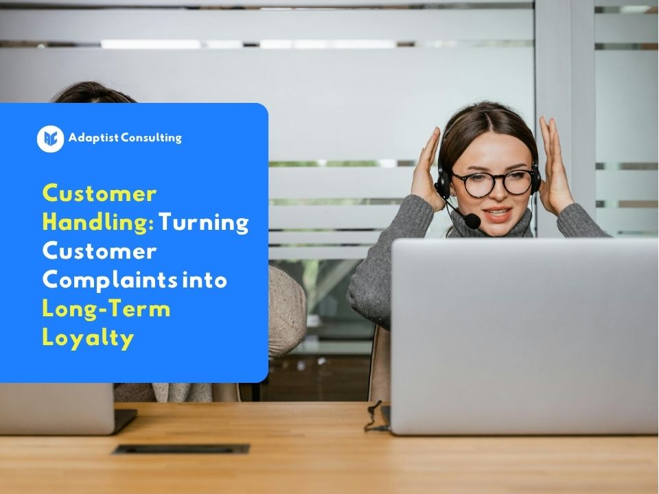 Employees who are implementing professional customer handling strategies to resolve complaints and provide solutions to B2B clients.