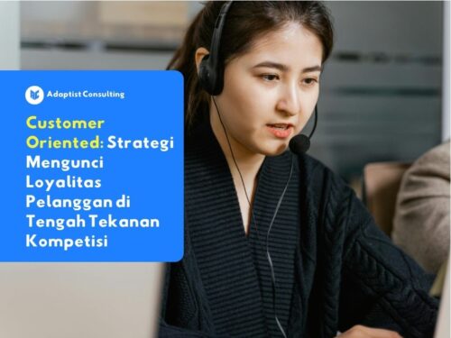 Ilustrasi tim profesional layanan dukungan B2B sedang mendengarkan dan menyelesaikan keluhan klien sebagai wujud penerapan budaya customer oriented di ekosistem enterprise.