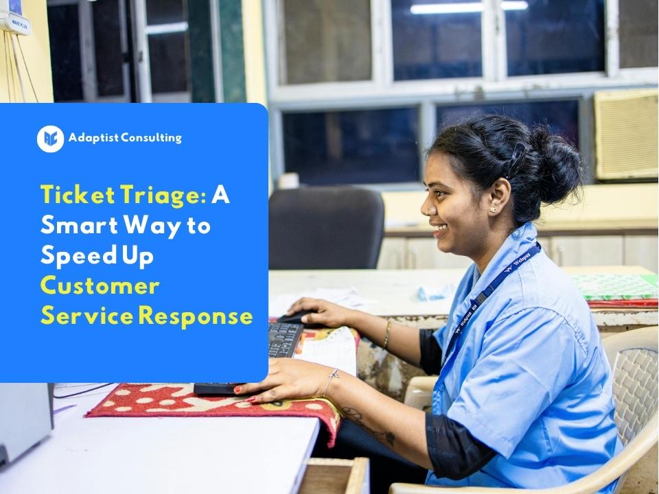 Employees are monitoring the dashboard system to execute ticket triage and distribute B2B client reports.
