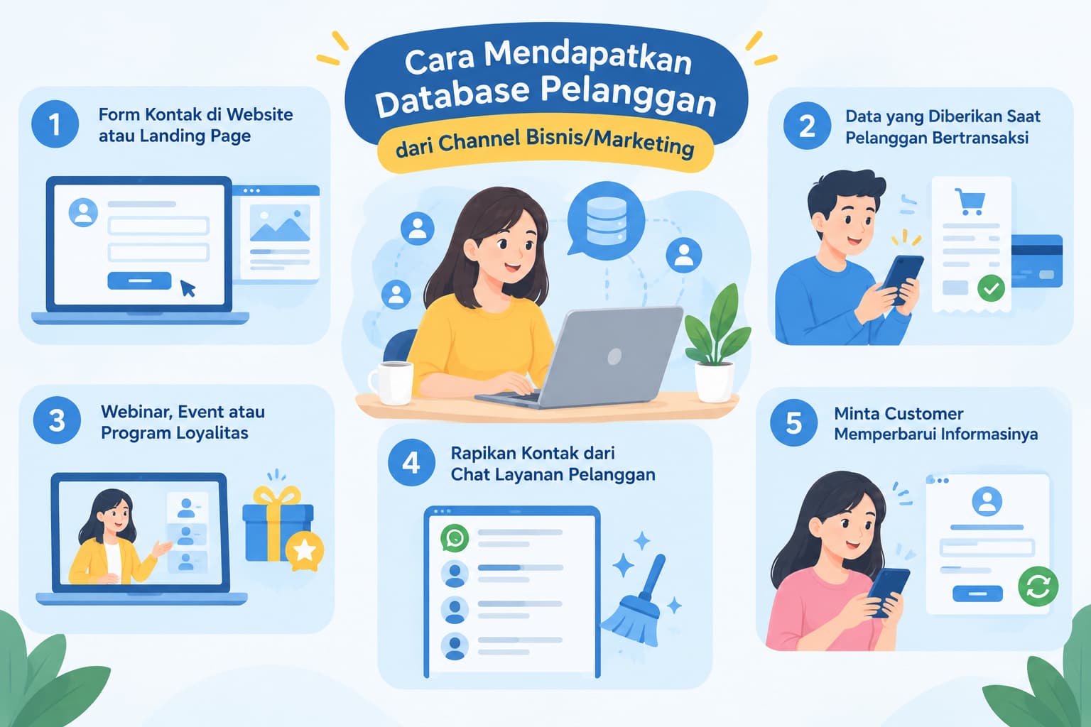 Cara Mendapatkan Database Pelanggan dari Channel Bisnis/Marketing