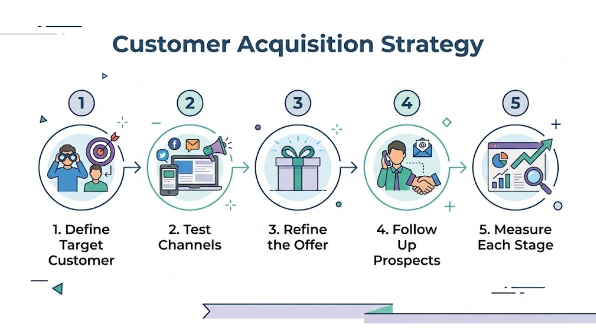Customer Acquisition Strategy Infographic